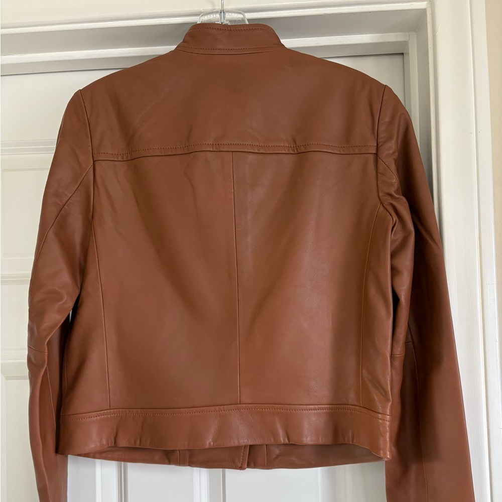 Michael Michael Kors 100% Lamb Leather Moto Jacket NWT - Picture 3 of 8